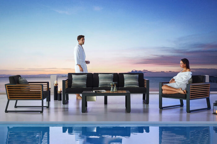 Salon de jardin 5 places New-York