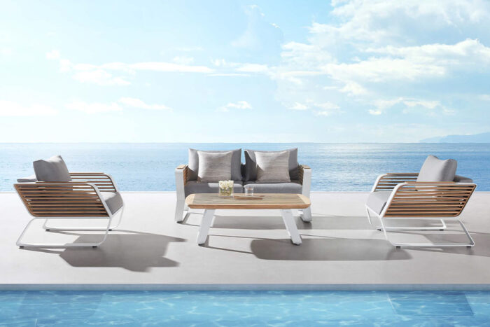 Salon de jardin aluminium 4 places Wing de Higold