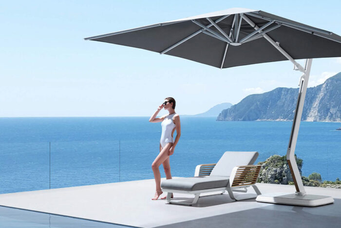 transat aluminium blanc wing