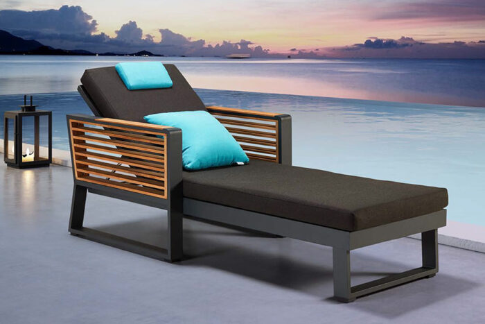Bain de soleil design italien New York couleur marron