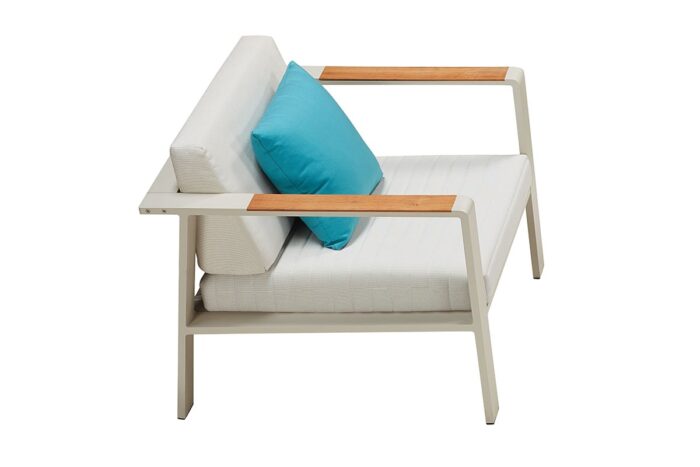 Fauteuil de jardin blanc design Nofi