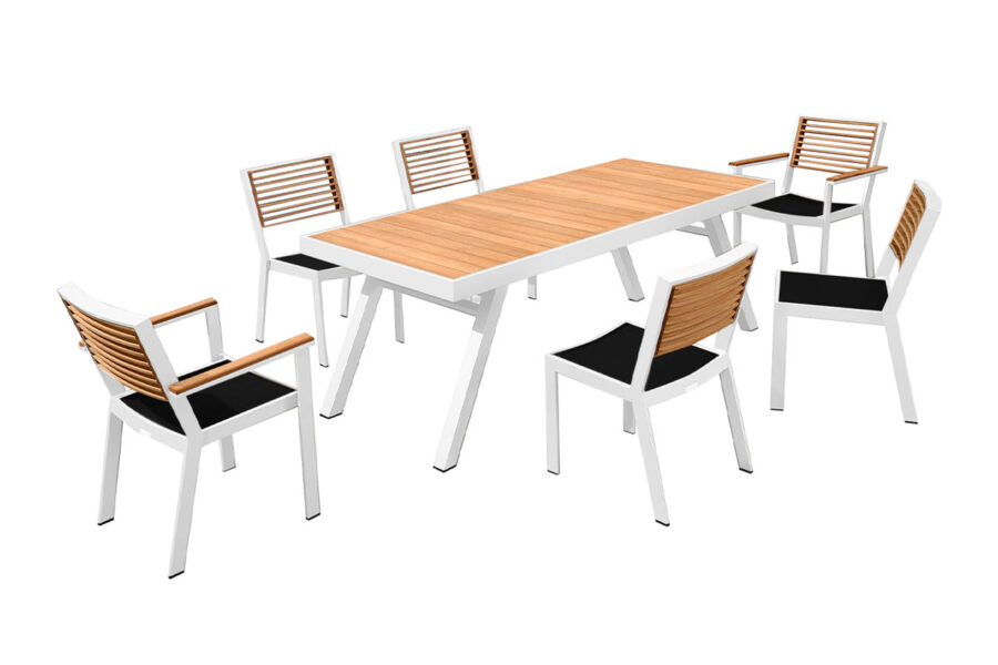 Ensemble table et chaises de jardin York