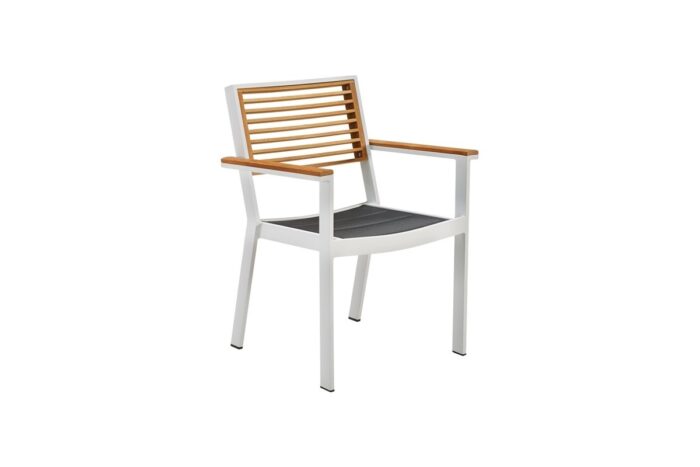 Chaises et table de jardin Haut de gamme 4 places Aluminium YORK – Image 9