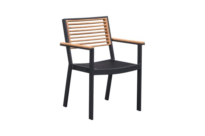 Chaises et table de jardin Haut de gamme 4 places Aluminium YORK – Image 10