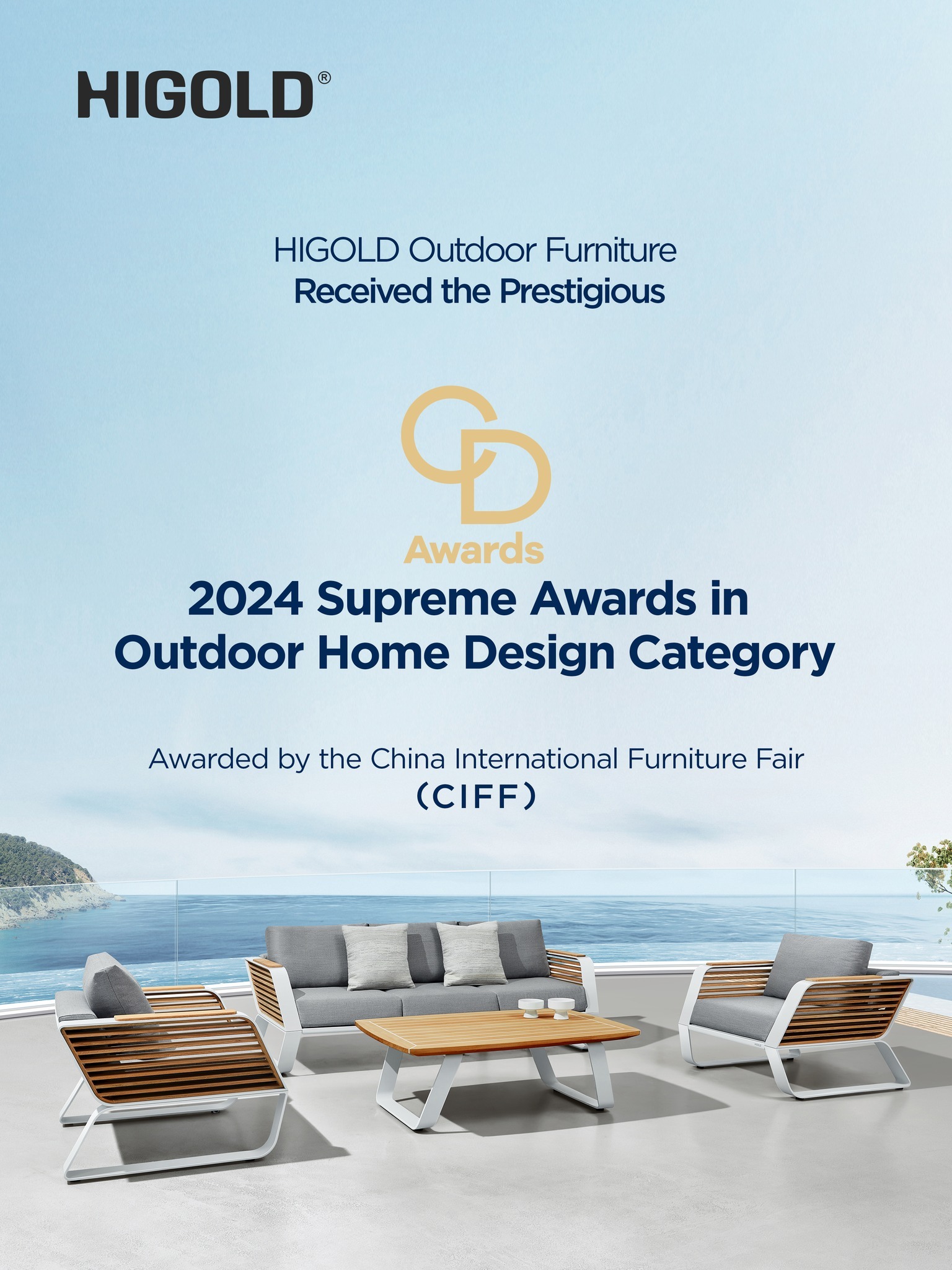Higold a recu le Supreme Awards au CIFF Outdoor Home design